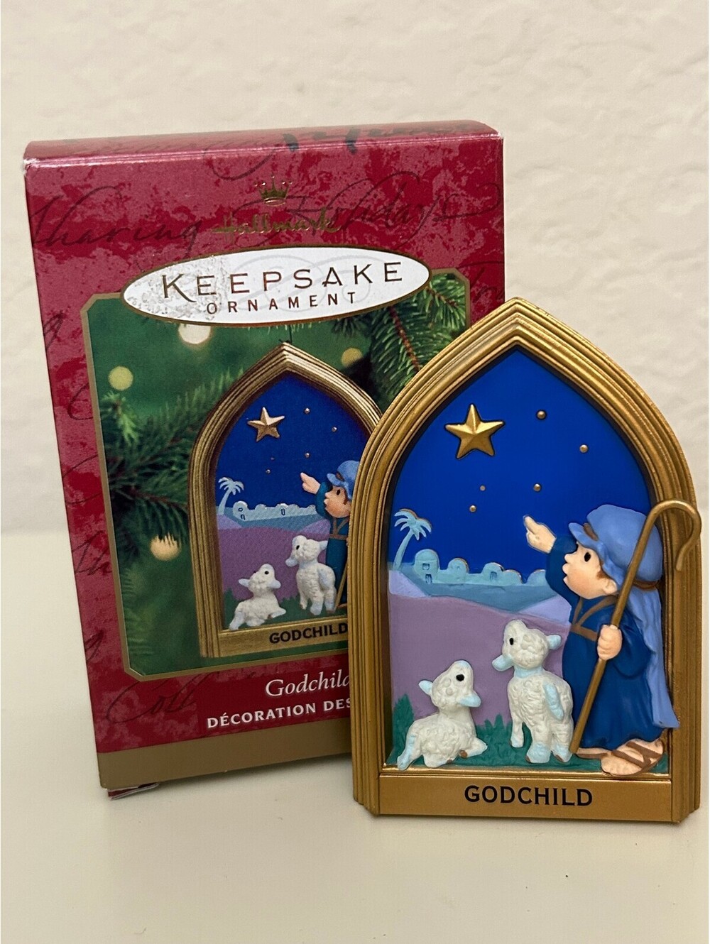 Hallmark Keepsake Godchild Ornament 1999 Christmas Ornament w/box